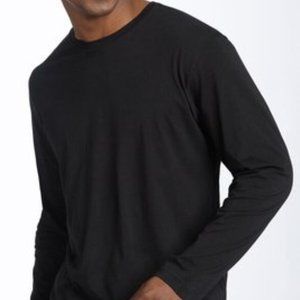 DANIEL BUCHLER Black Peruvian Pima Cotton Long Sleeve Tee 2XL